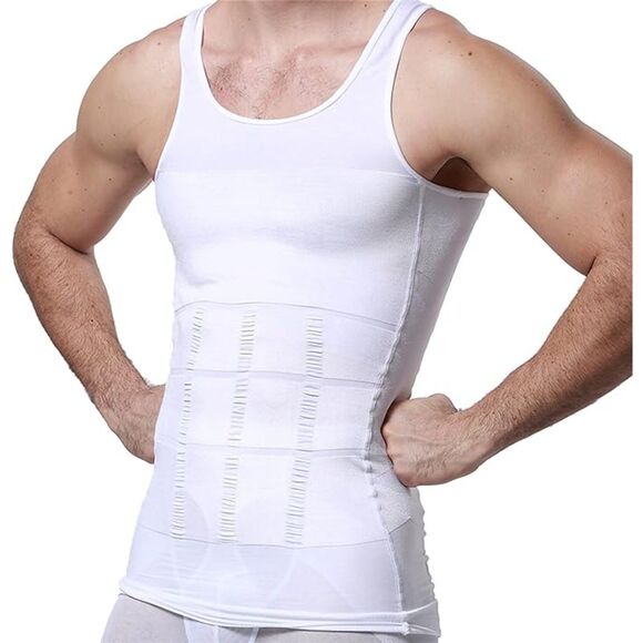 Other - Slimming Body Shaper Vest Shirt Abs Abdomen Slim Large chest size 38"-40" White